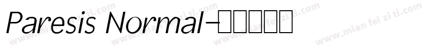 Paresis Normal字体转换